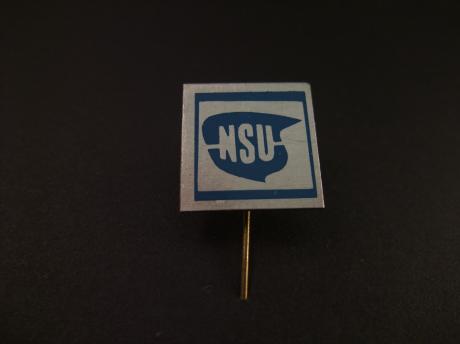 NSU Duitse fabrikant van auto's blauw logo